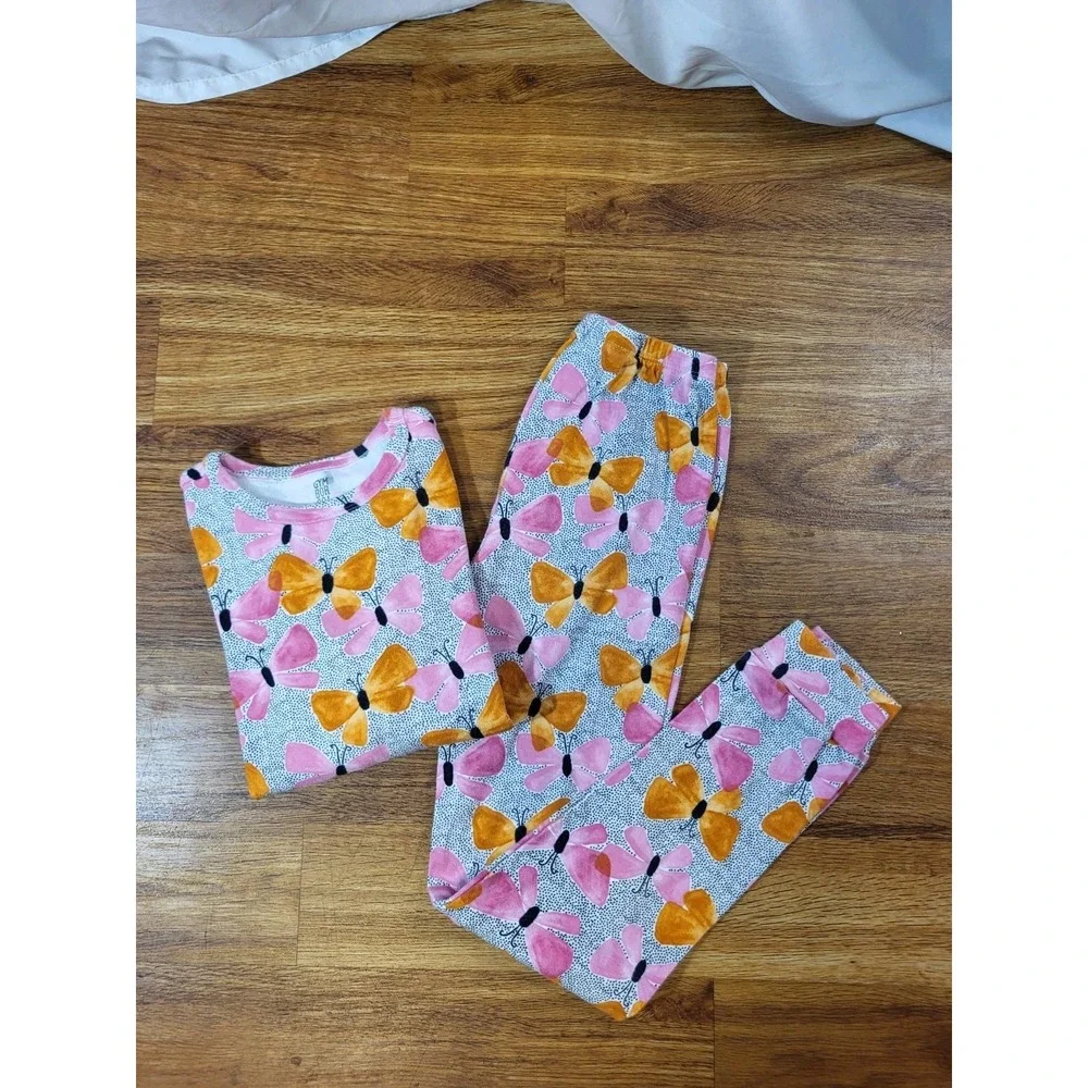 Gymboree Size 12 2 Puece Floral L/S Pajama Set